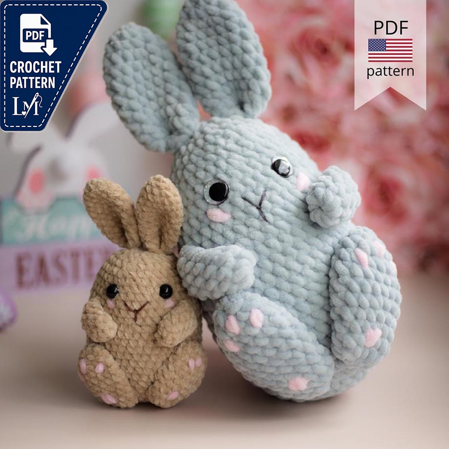 Crochet Easter Bunny Pattern: Plush Toy (PDF Pattern)